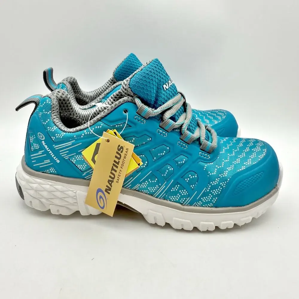 Nautilus Safety Footwear Womens Stratus CT Work Sneakers US 5 M EU 36 Blue EUC